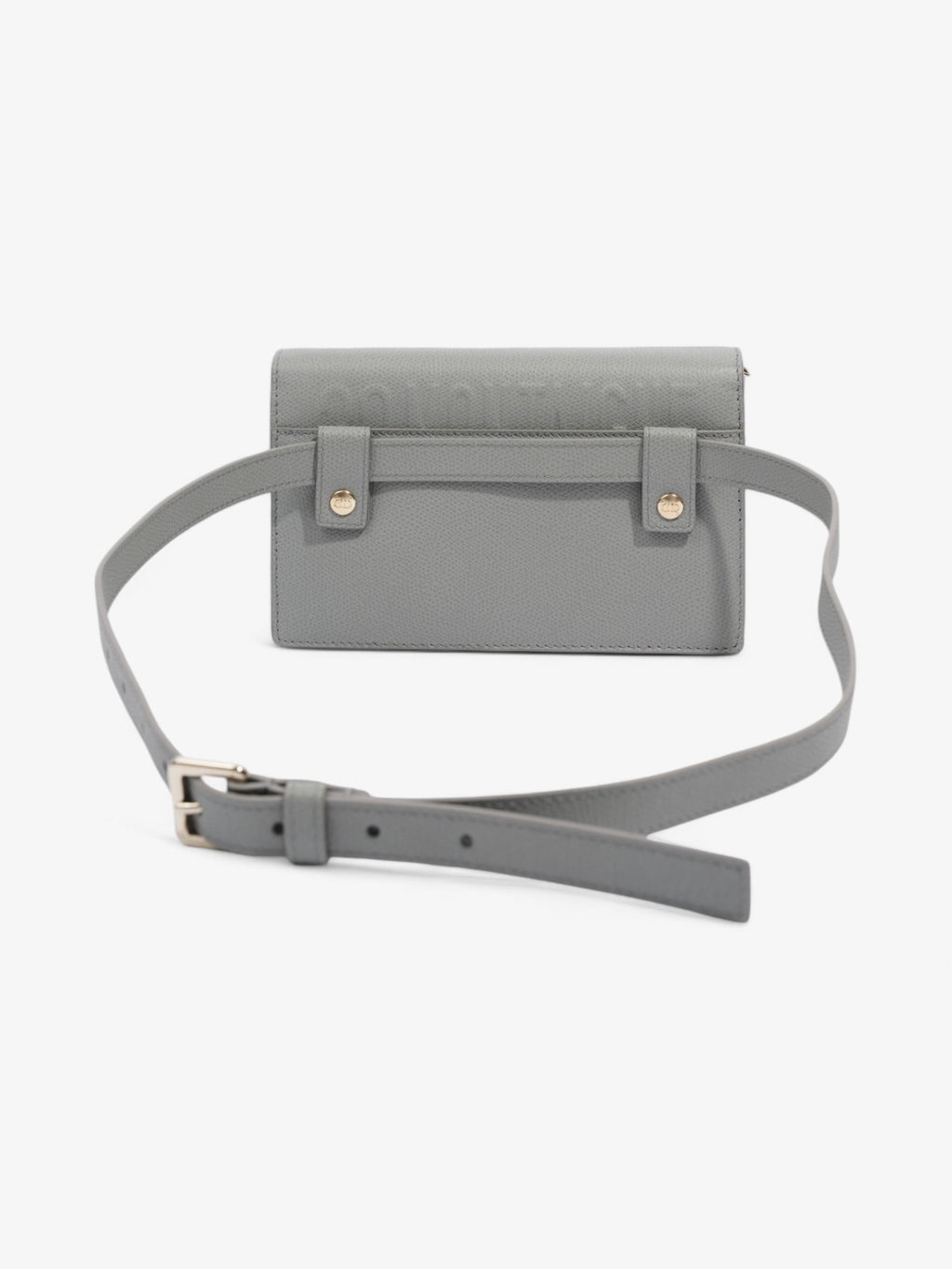 Christian Dior 30 Montaigne 2 In 1 Pouch Grey Calfskin Leather