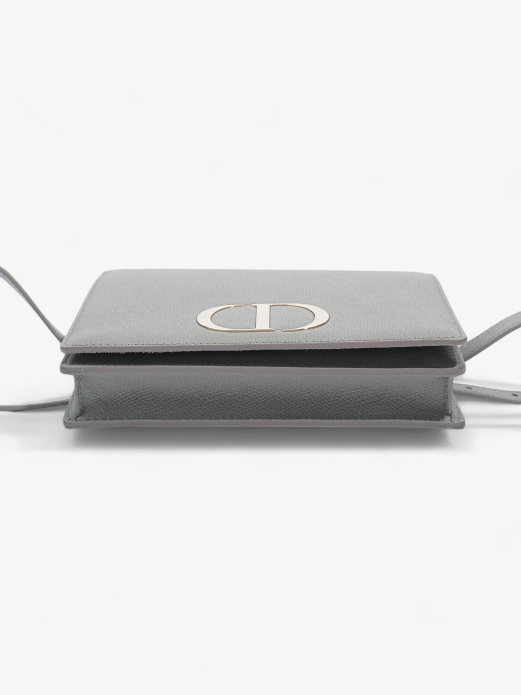 Christian Dior 30 Montaigne 2 In 1 Pouch Grey Calfskin Leather