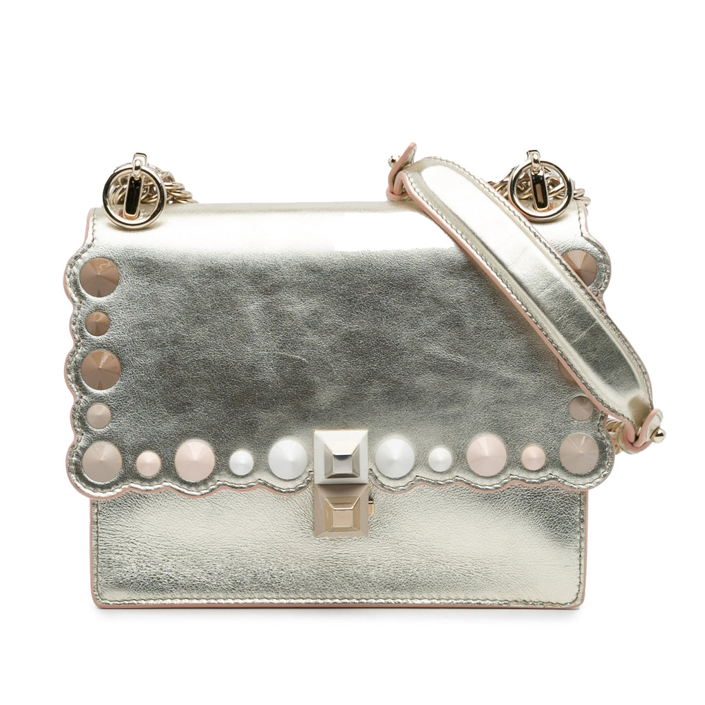 Kan I Bag Pearl Embellished Leather Small