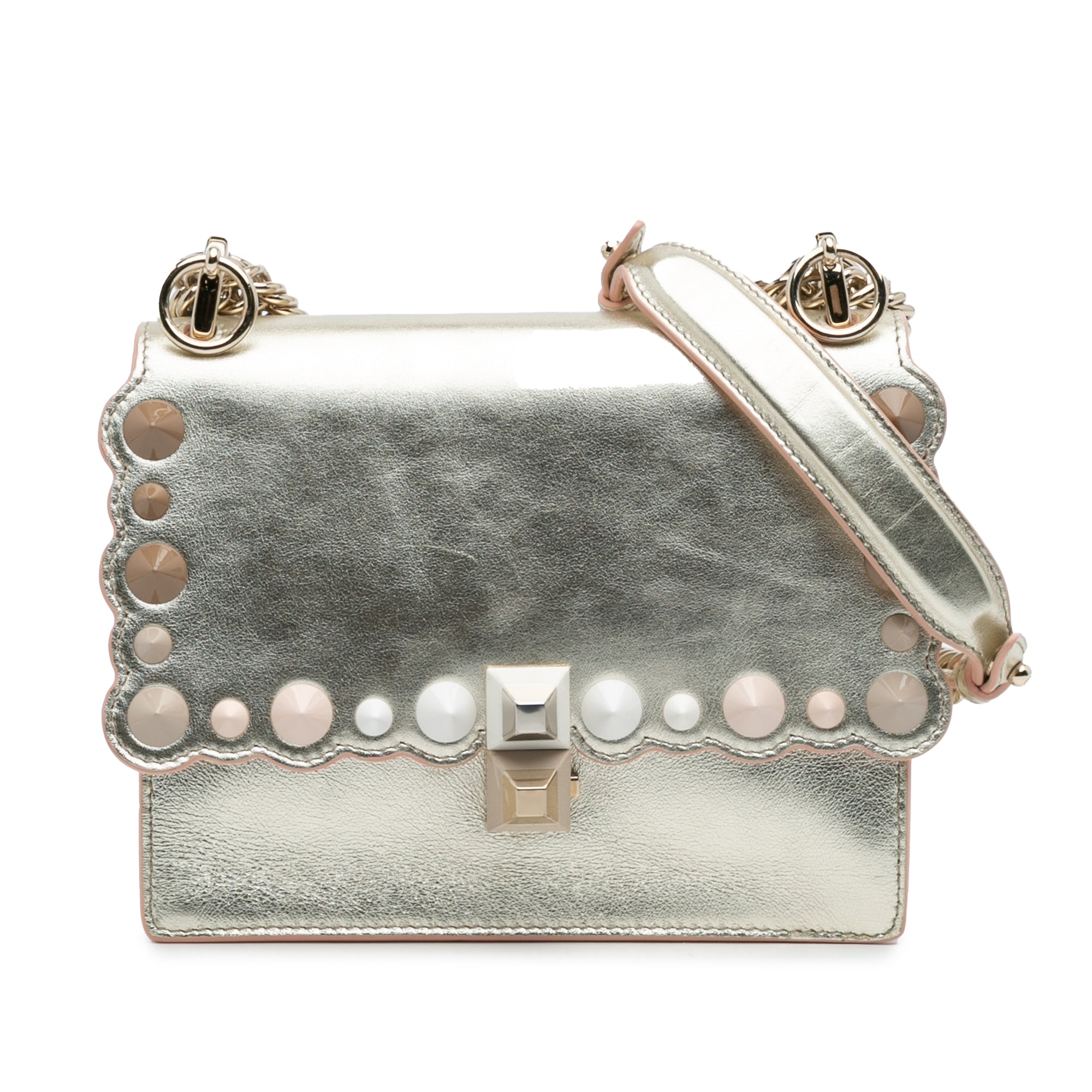 Kan I Bag Pearl Embellished Leather Small