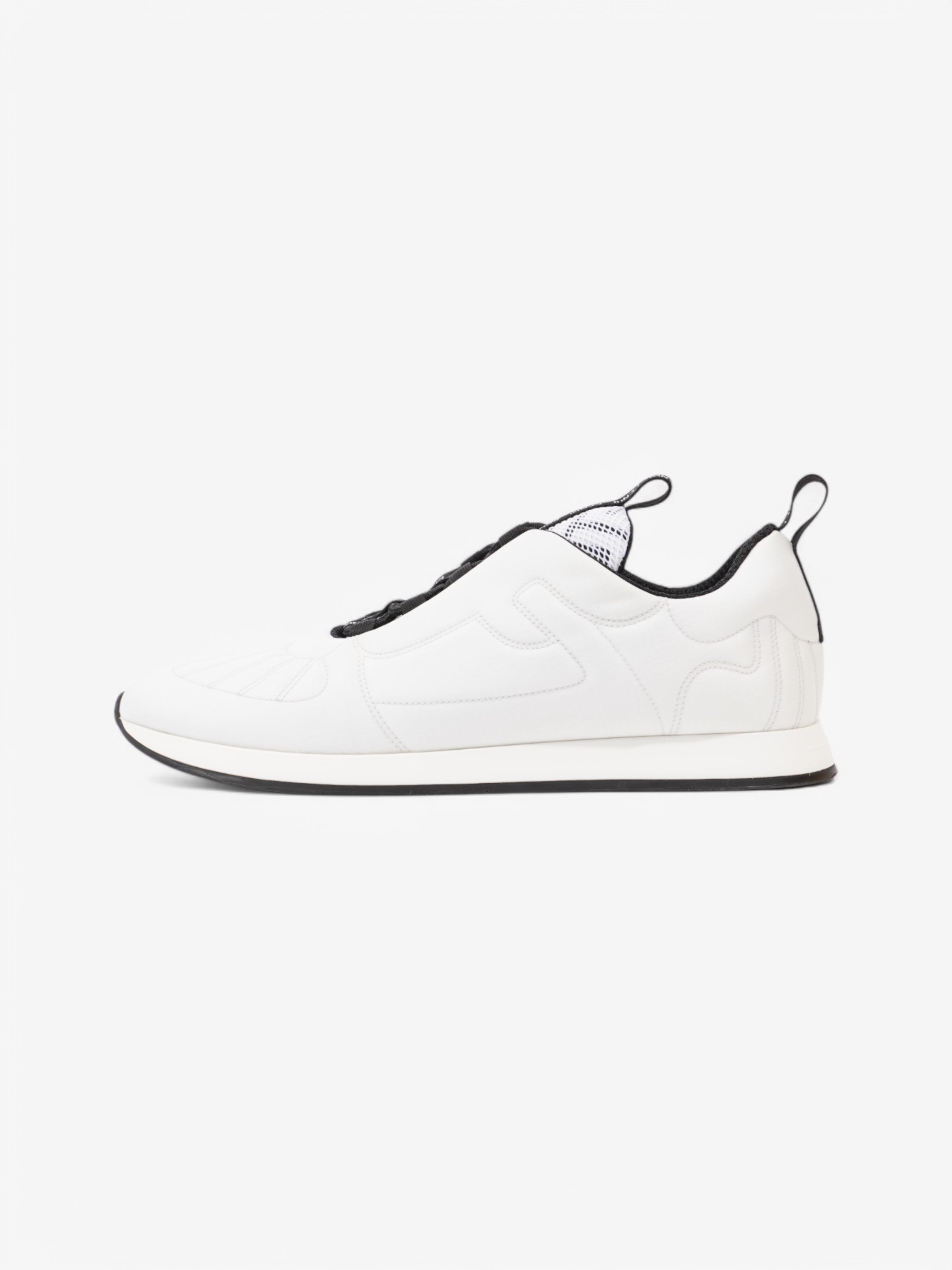 Fendi FFreedom Sneakers White  / Black Technical Fabric EU 41 UK 8