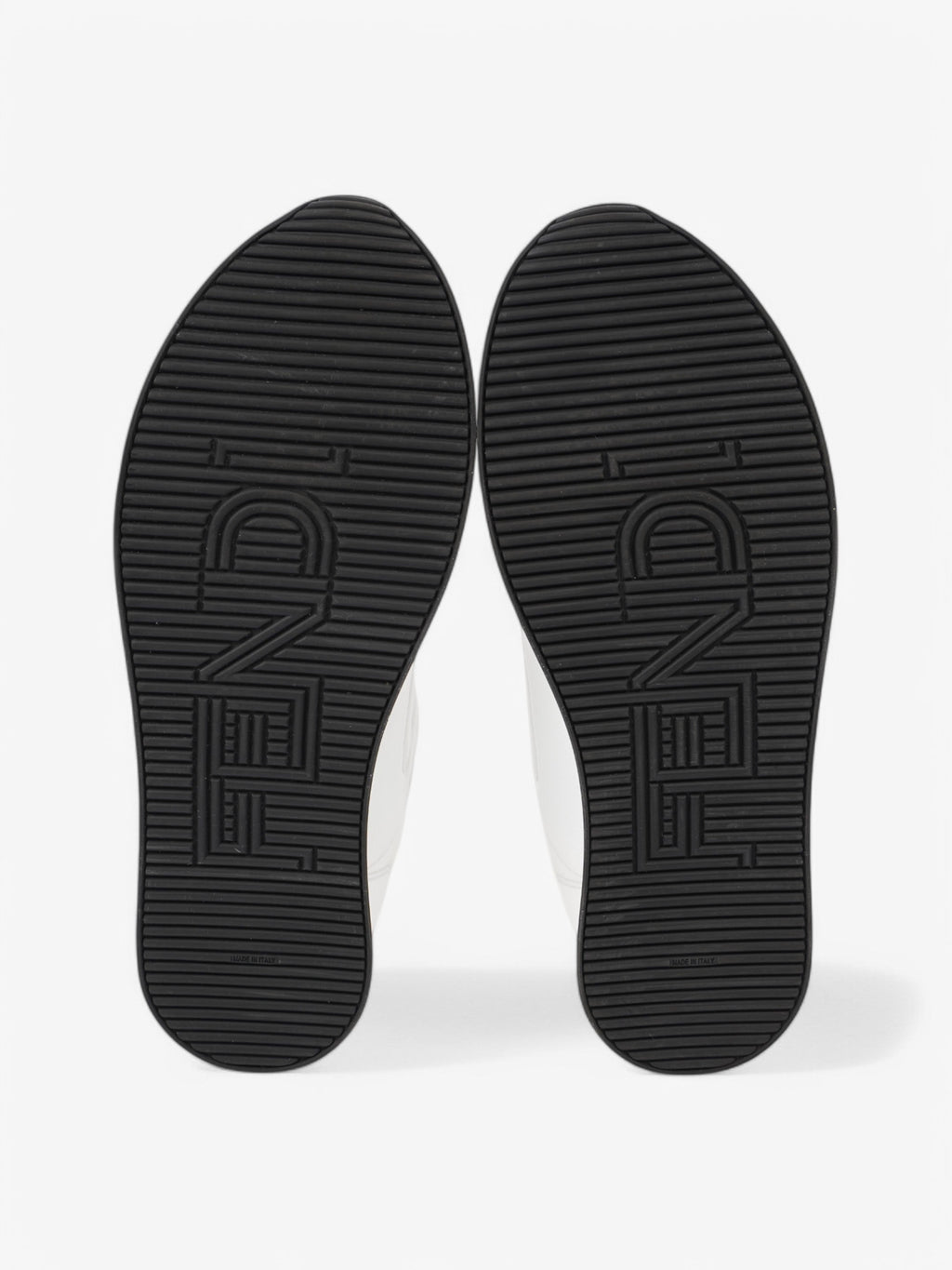 Fendi FFreedom Sneakers White  / Black Technical Fabric EU 41 UK 8