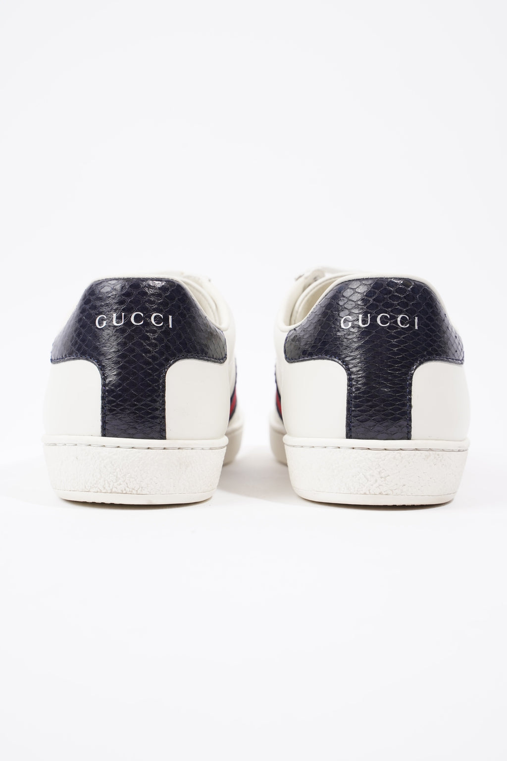 Gucci Ace Sneakers White  / Navy / Red Leather EU 39 UK 6