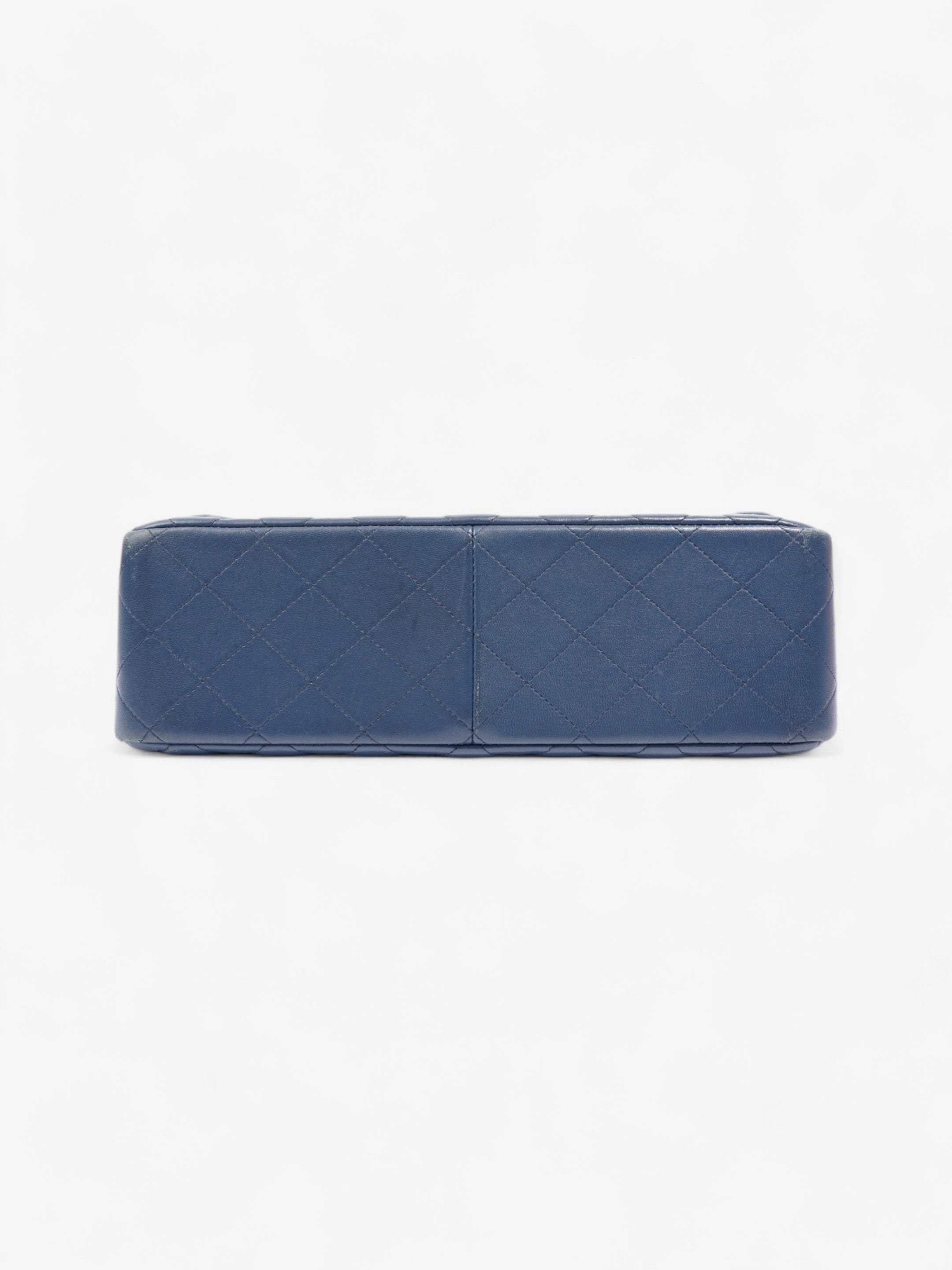 Chanel Classic Flap Blue Lambskin Leather Large