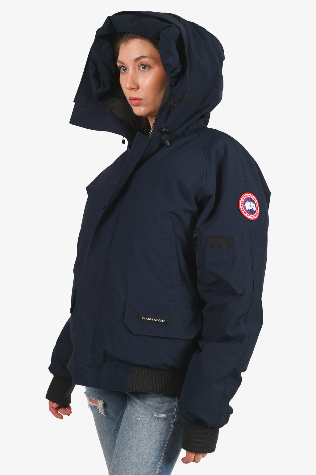 Canada Goose Navy Down Bomber Parka Size L Mens