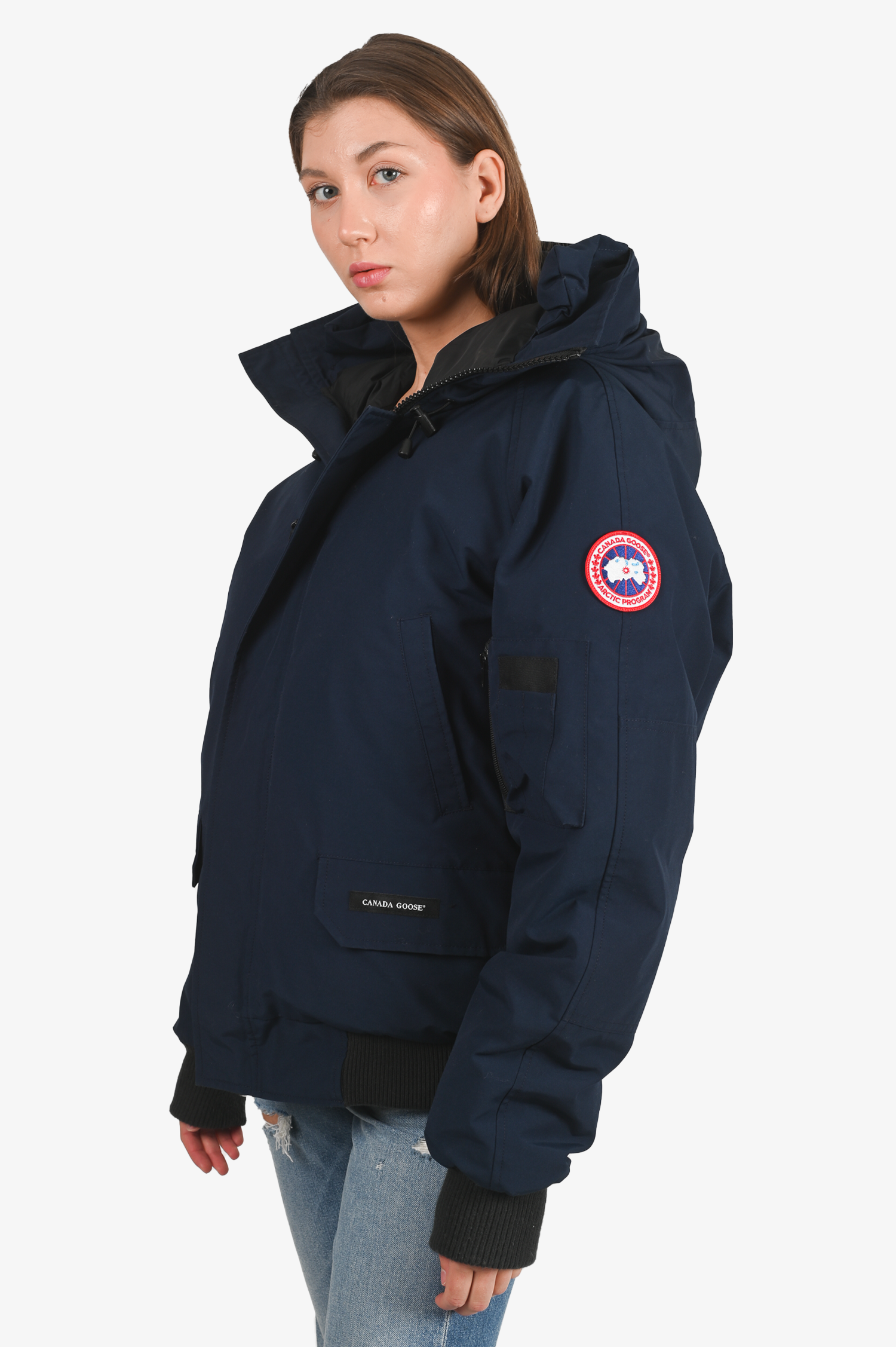 Canada Goose Navy Down Bomber Parka Size L Mens