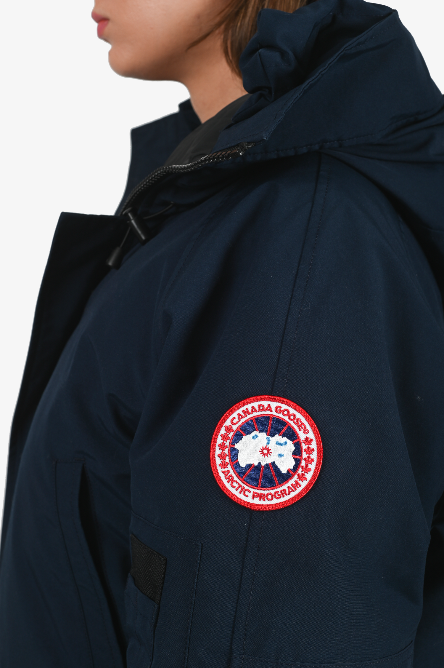 Canada Goose Navy Down Bomber Parka Size L Mens