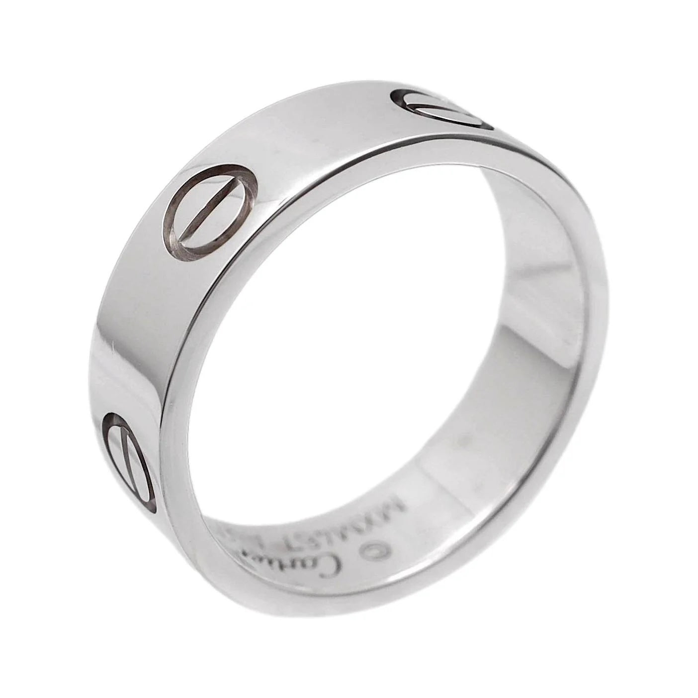 CARTIER 18K WHITE GOLD 5.5MM LOVE RING