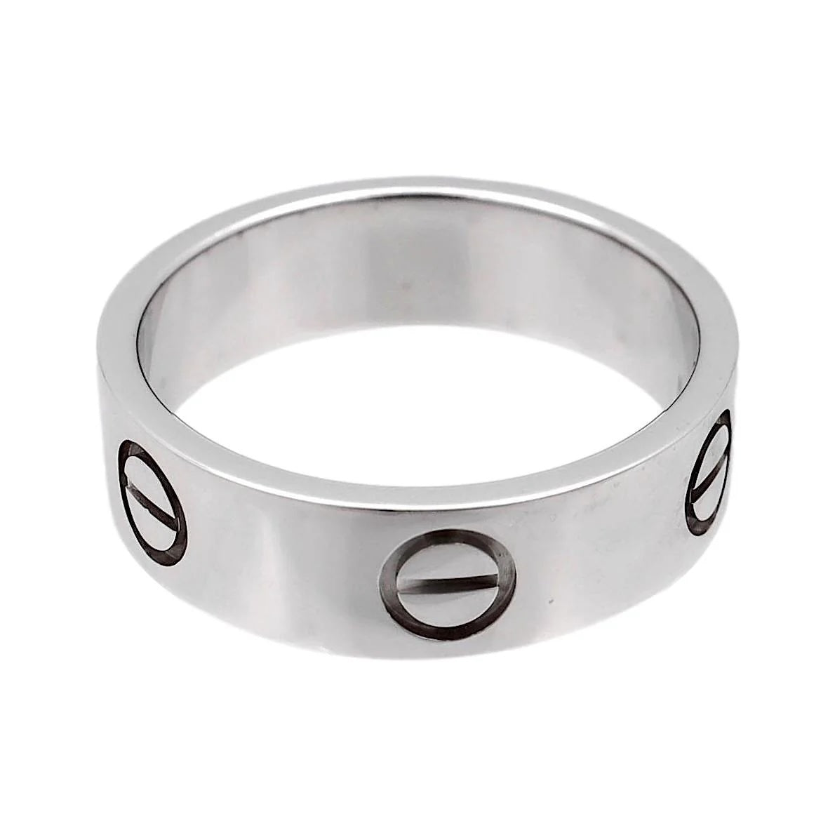 CARTIER 18K WHITE GOLD 5.5MM LOVE RING