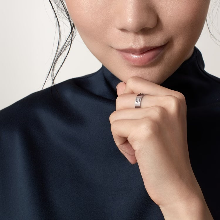 CARTIER 18K WHITE GOLD 5.5MM LOVE RING