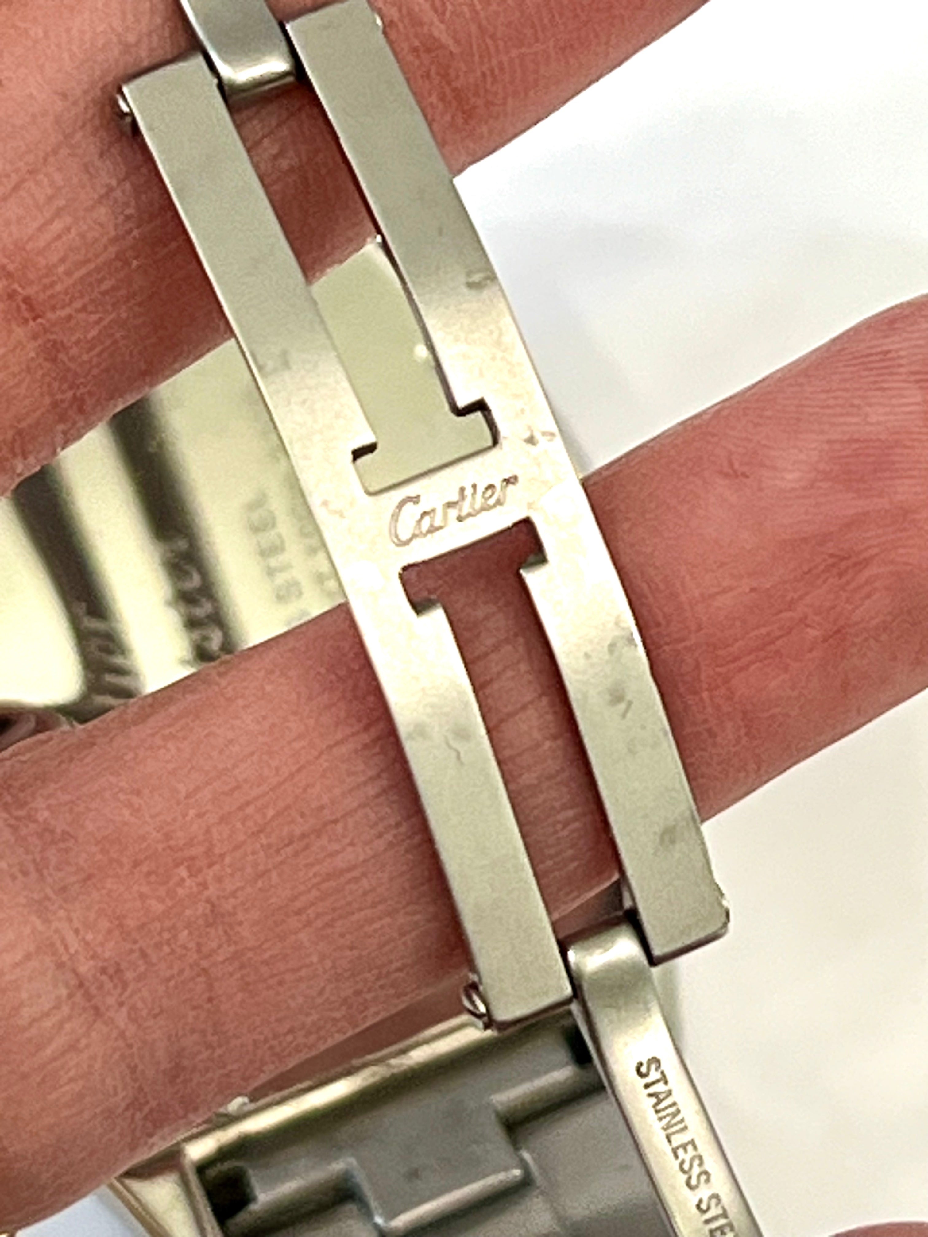 CARTIER ROADSTAR CHRONOGRAPH STAINLESS STEEL XL WATCH W62020X6