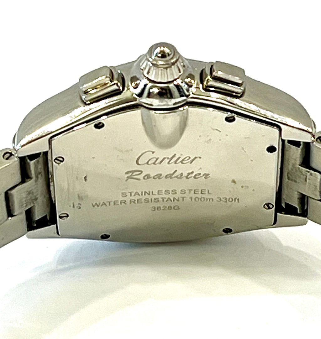 CARTIER ROADSTAR CHRONOGRAPH STAINLESS STEEL XL WATCH W62020X6