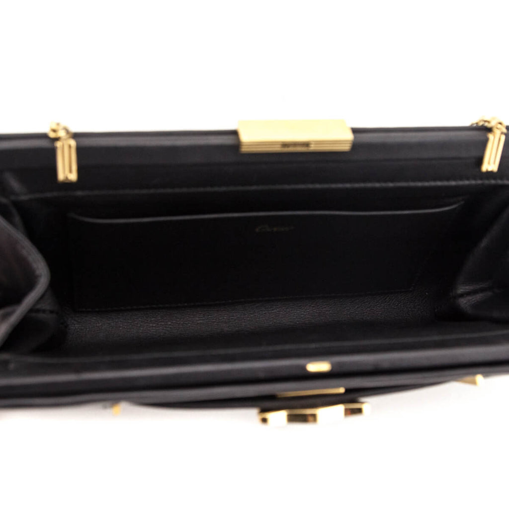 Cartier Black Calfskin Panthere de Cartier Clutch