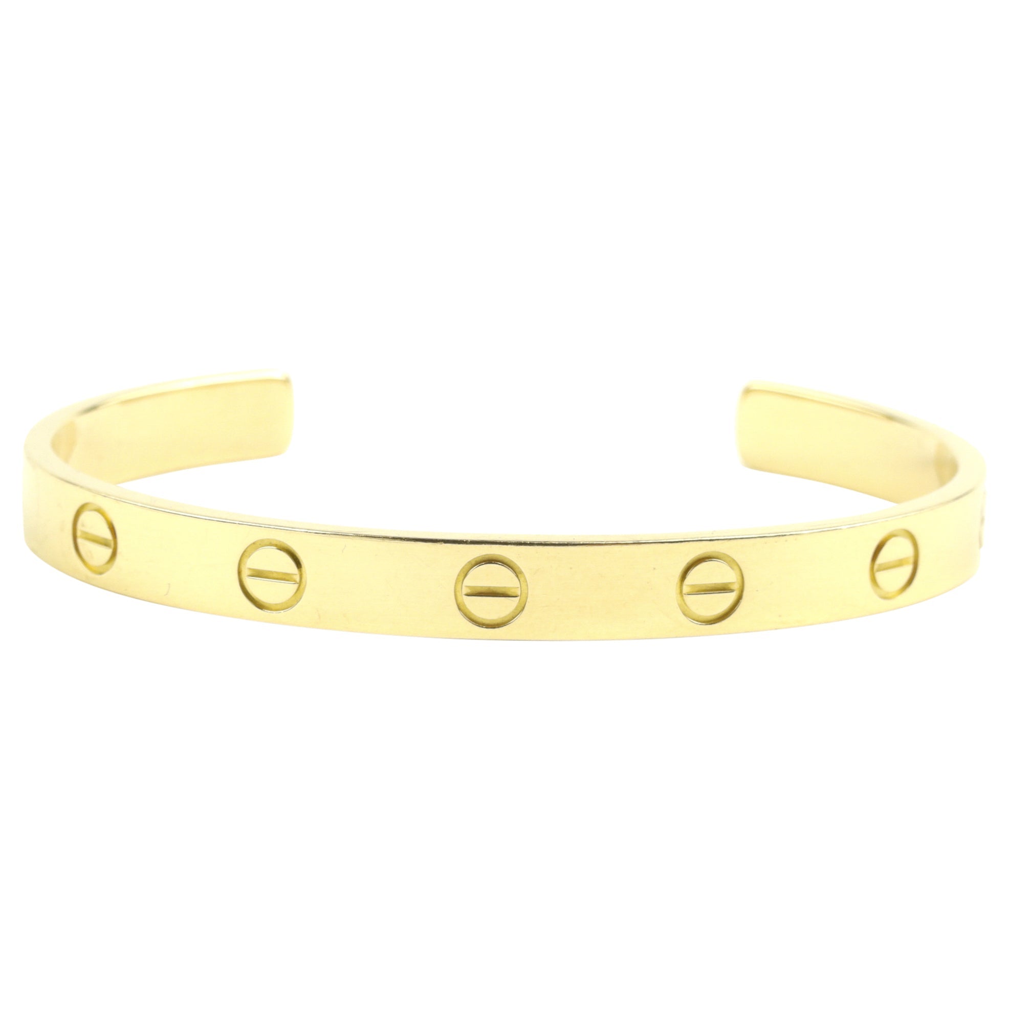 Cartier 18k Yellow Gold Love Cuff Bracelet - 16