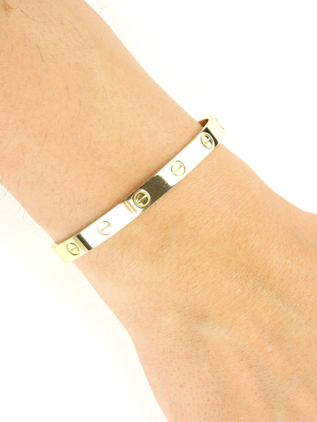 Cartier 18k Yellow Gold Love Cuff Bracelet - 16
