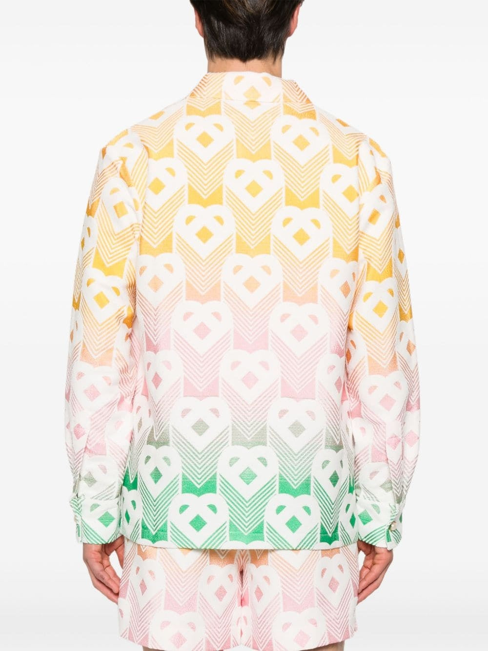CASABLANCA TERRY GRADIENT MONOGRAM JACKET