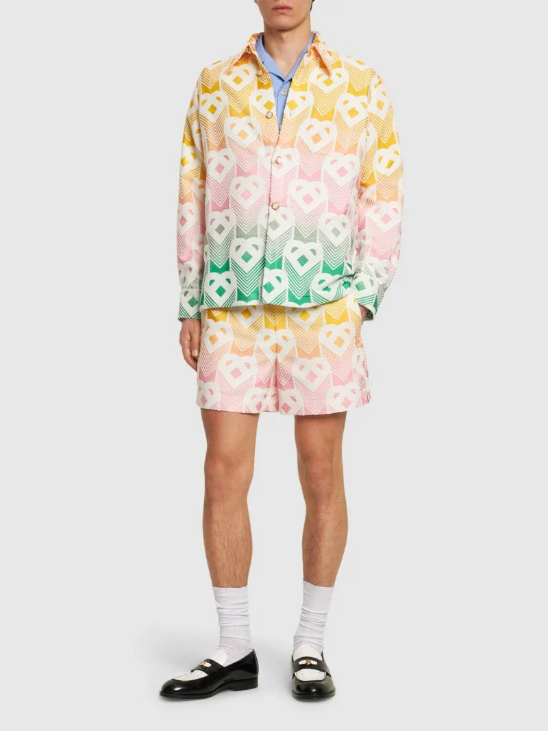 CASABLANCA TERRY GRADIENT MONOGRAM JACKET
