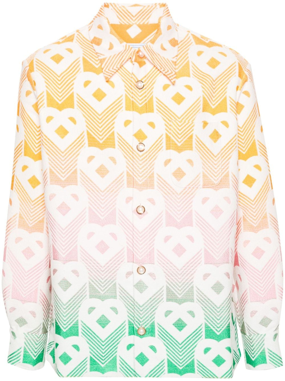 CASABLANCA TERRY GRADIENT MONOGRAM JACKET