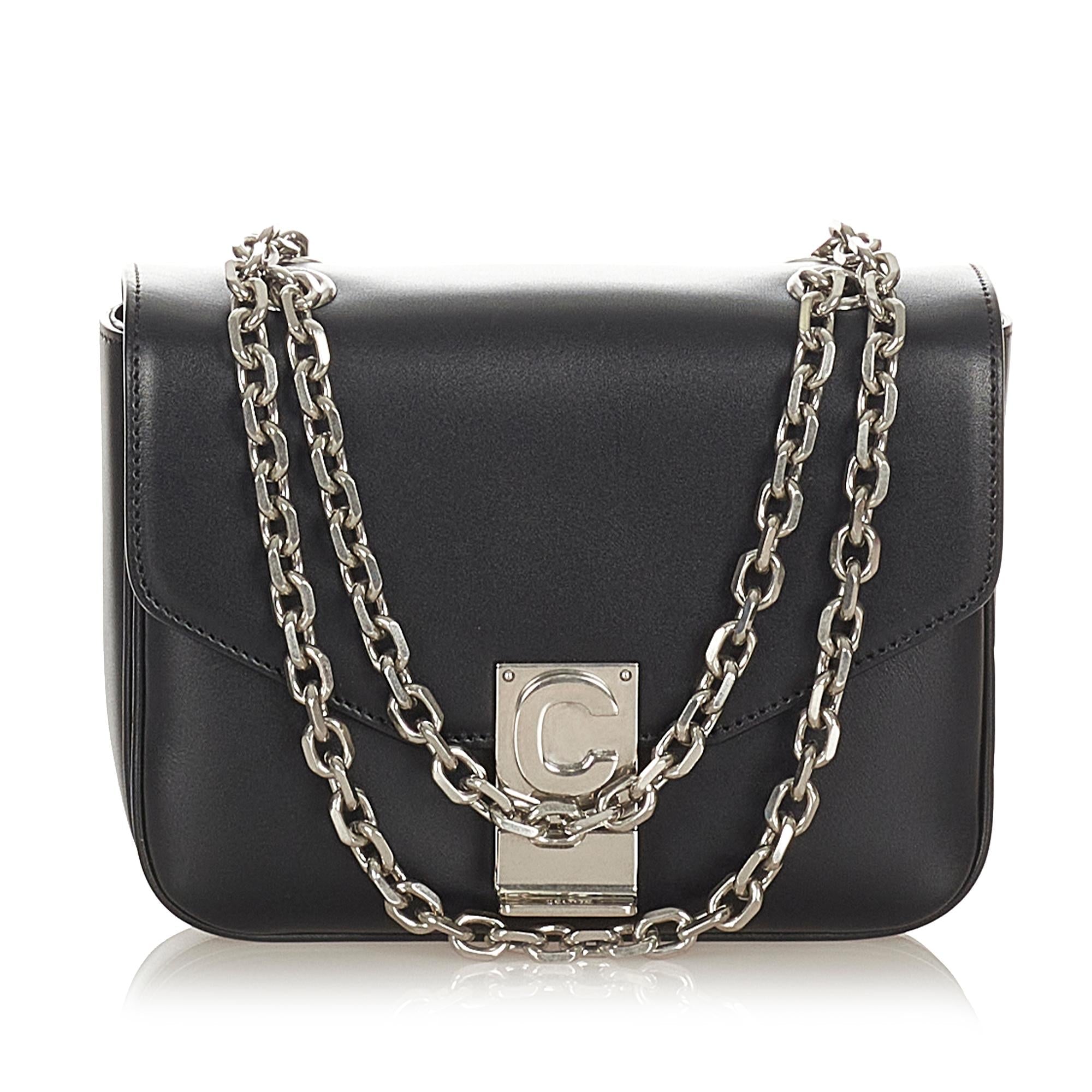 Celine C Bag Leather Crossbody Bag (SHG-23809)