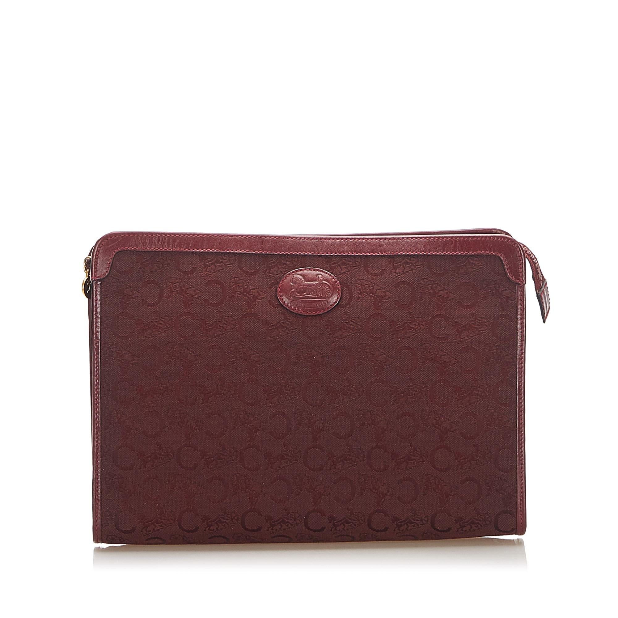 Celine C Macadam Canvas Clutch Bag (SHG-24068)