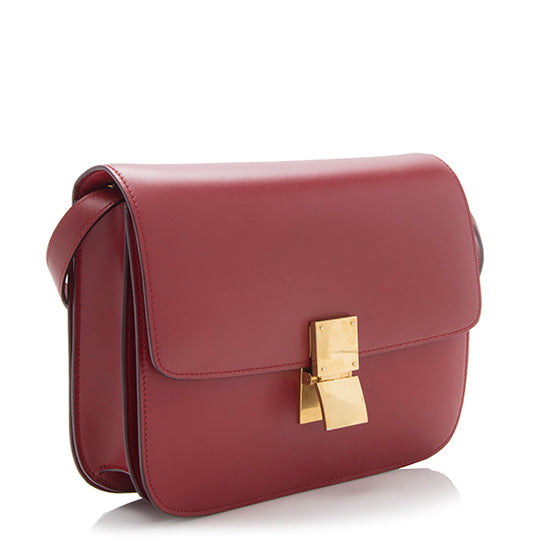 Celine Calfskin Classic Medium Box Bag - FINAL SALE (SHF-15019)