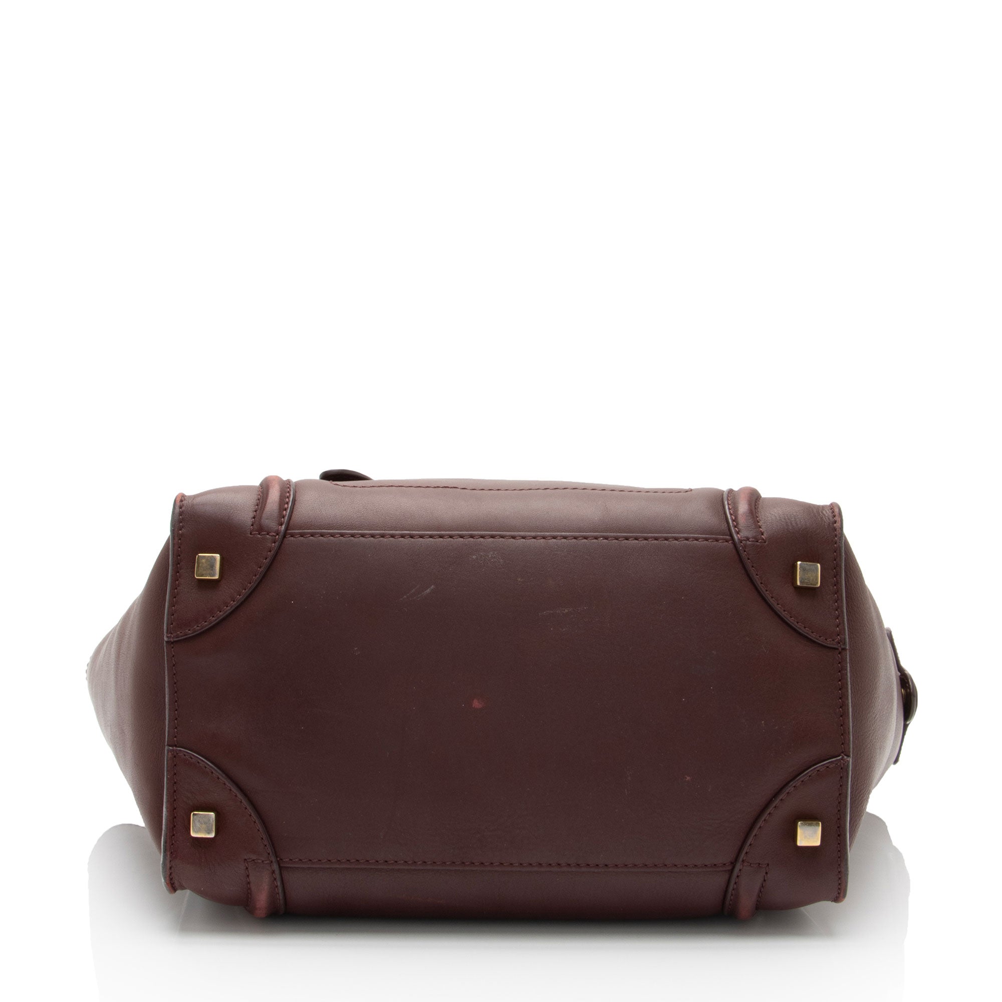 Celine Drummed Calfskin Mini Luggage Tote (SHF-20CRG5)
