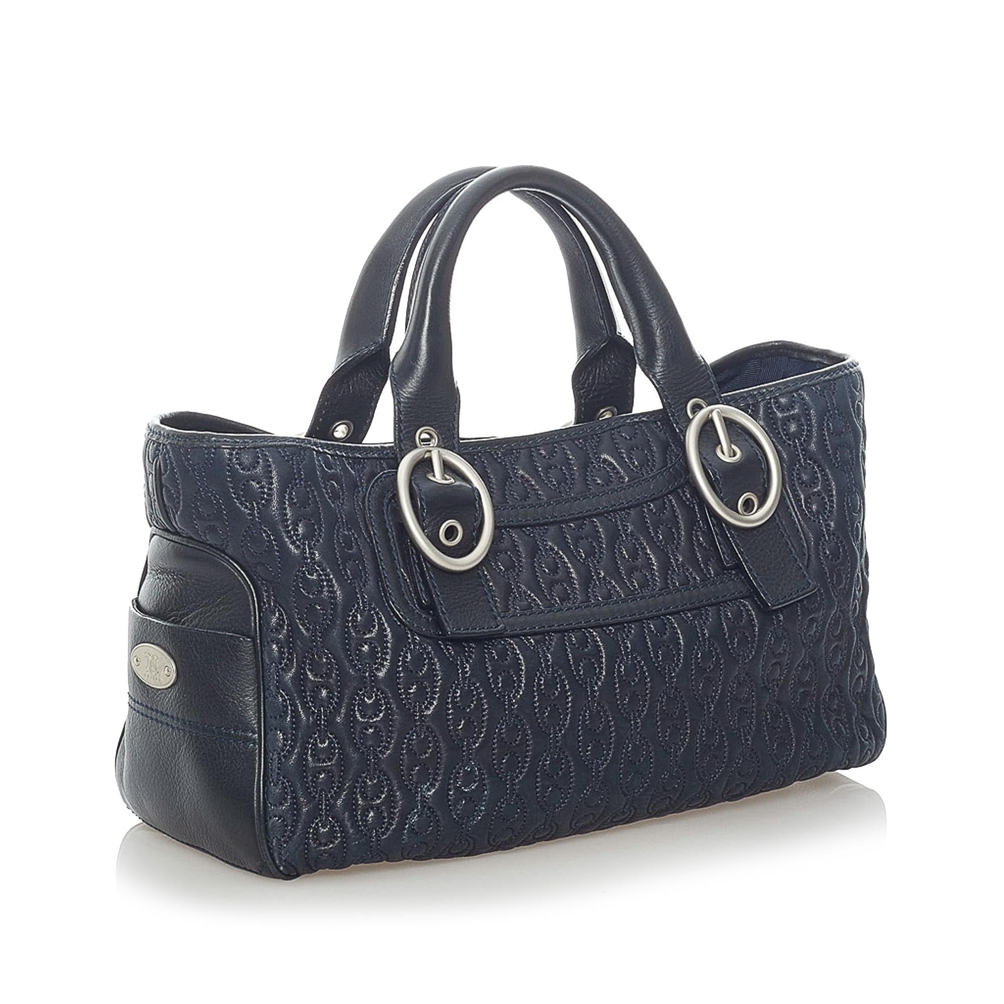 Celine Embossed Leather Boogie Handbag (SHG-33046)