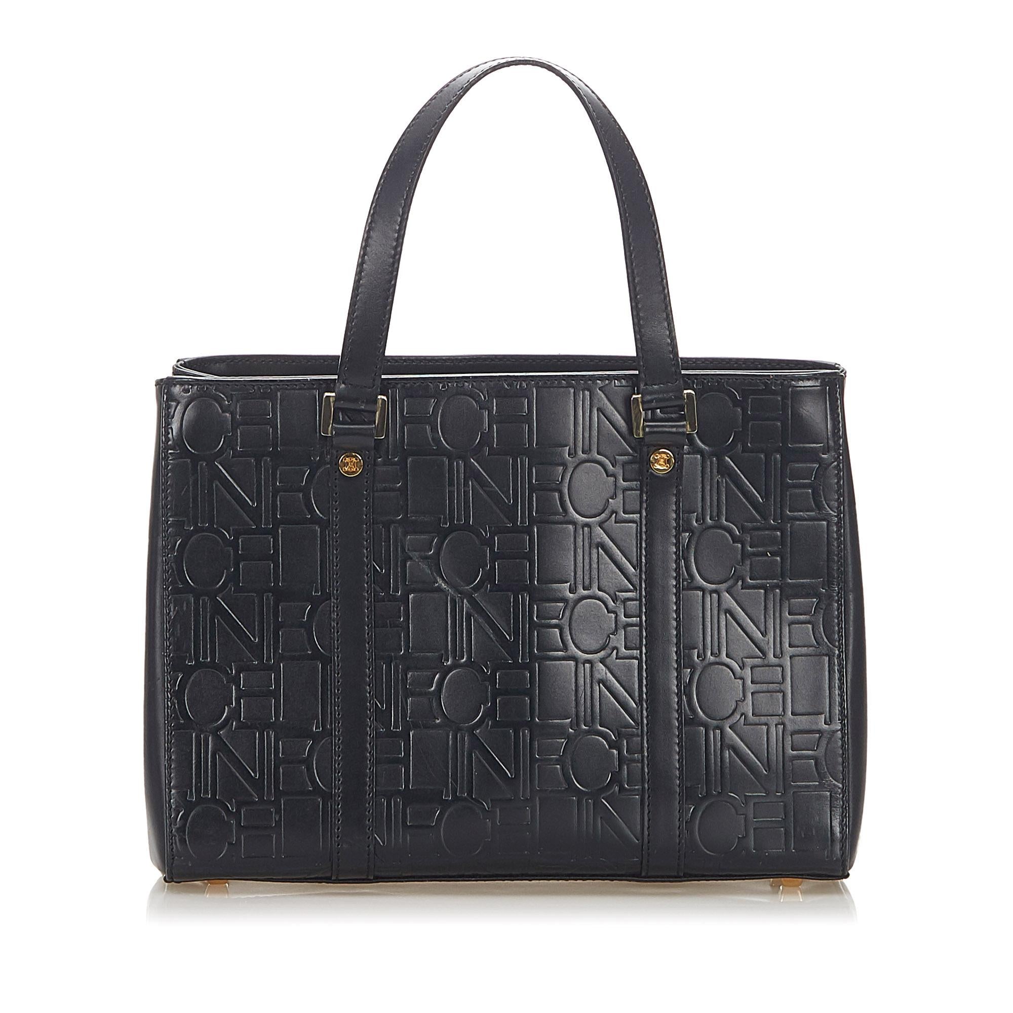 Celine Embossed Leather Tote Bag (SHG-17448)