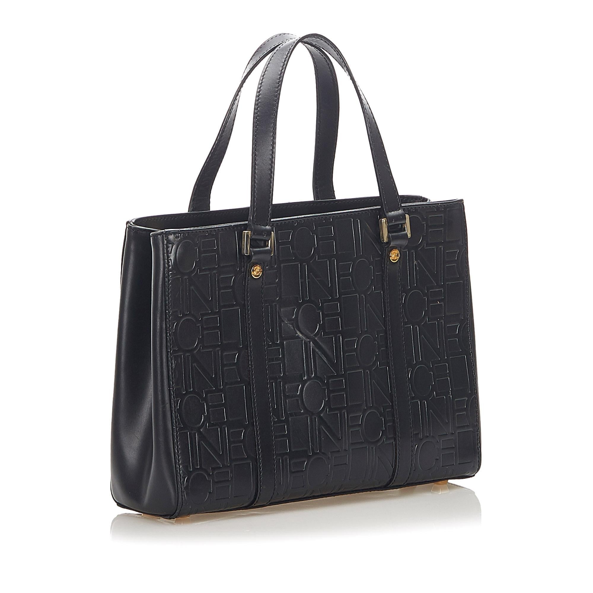 Celine Embossed Leather Tote Bag (SHG-17448)