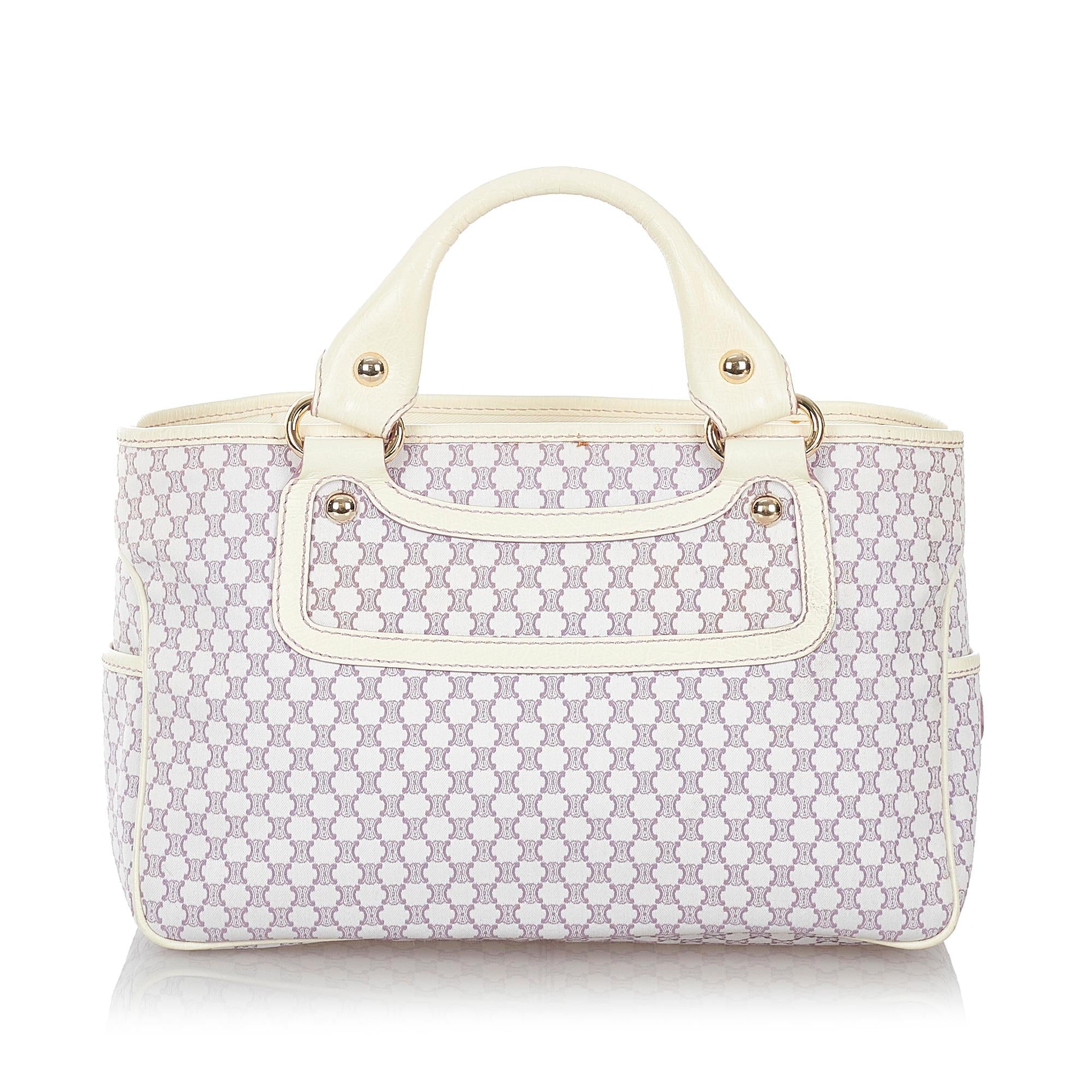Celine Macadam Boogie Canvas Handbag (SHG-26857)