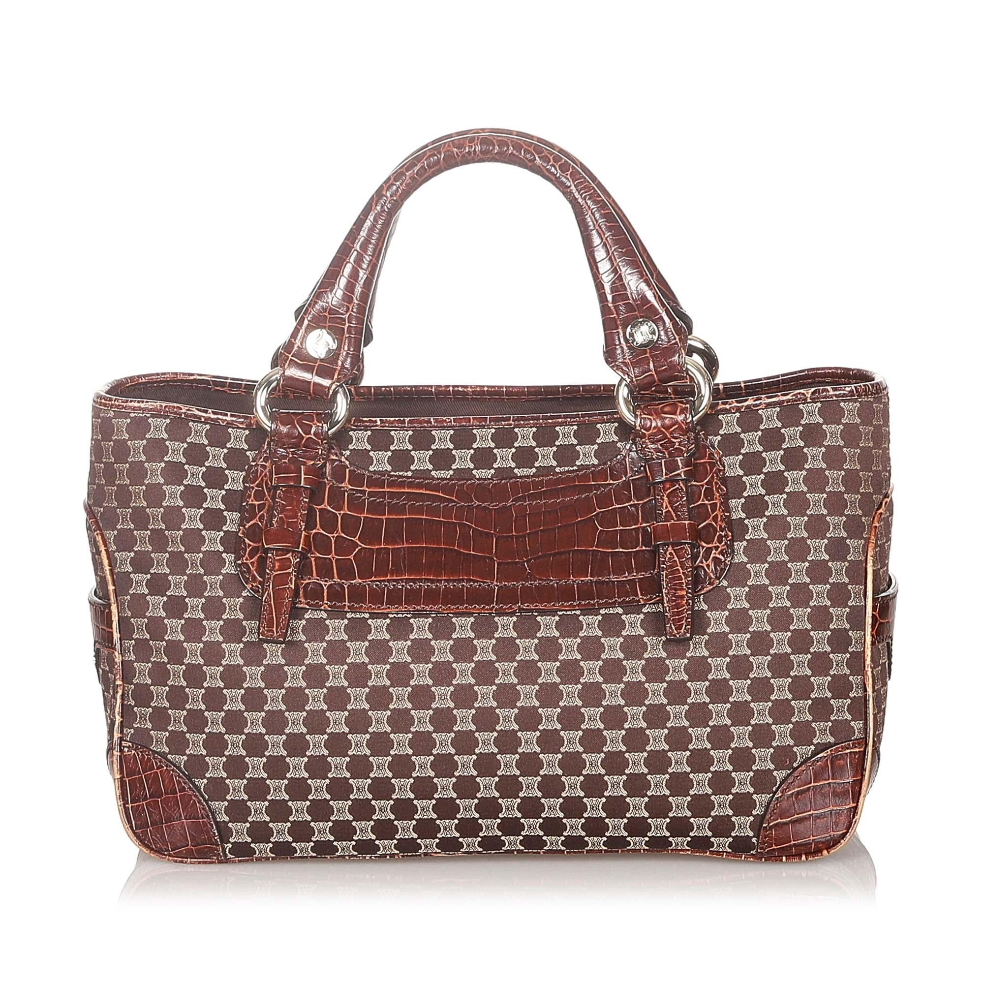 Celine Macadam Boogie Canvas Handbag (SHG-36209)