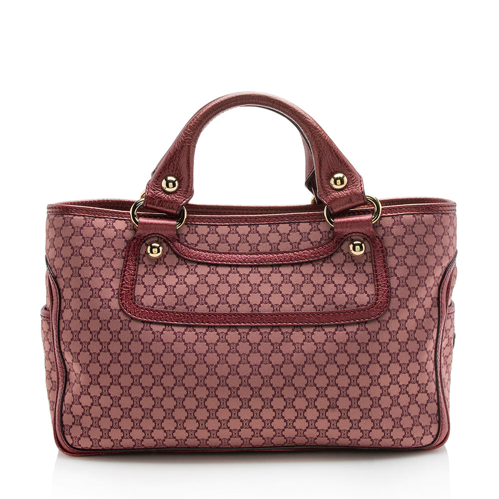 Celine Macadam Canvas Logo Tote (SHF-12781)