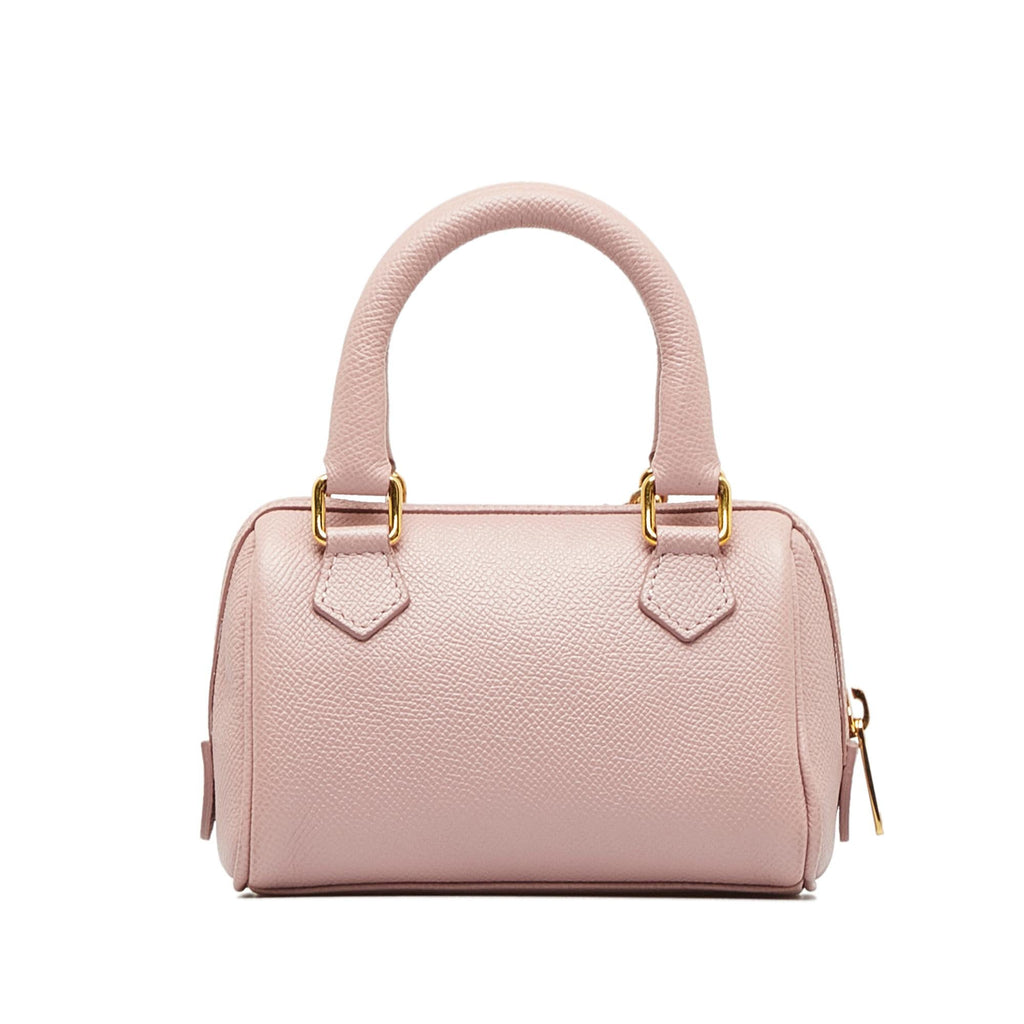 Celine Mini Grained Leather Chain Boston