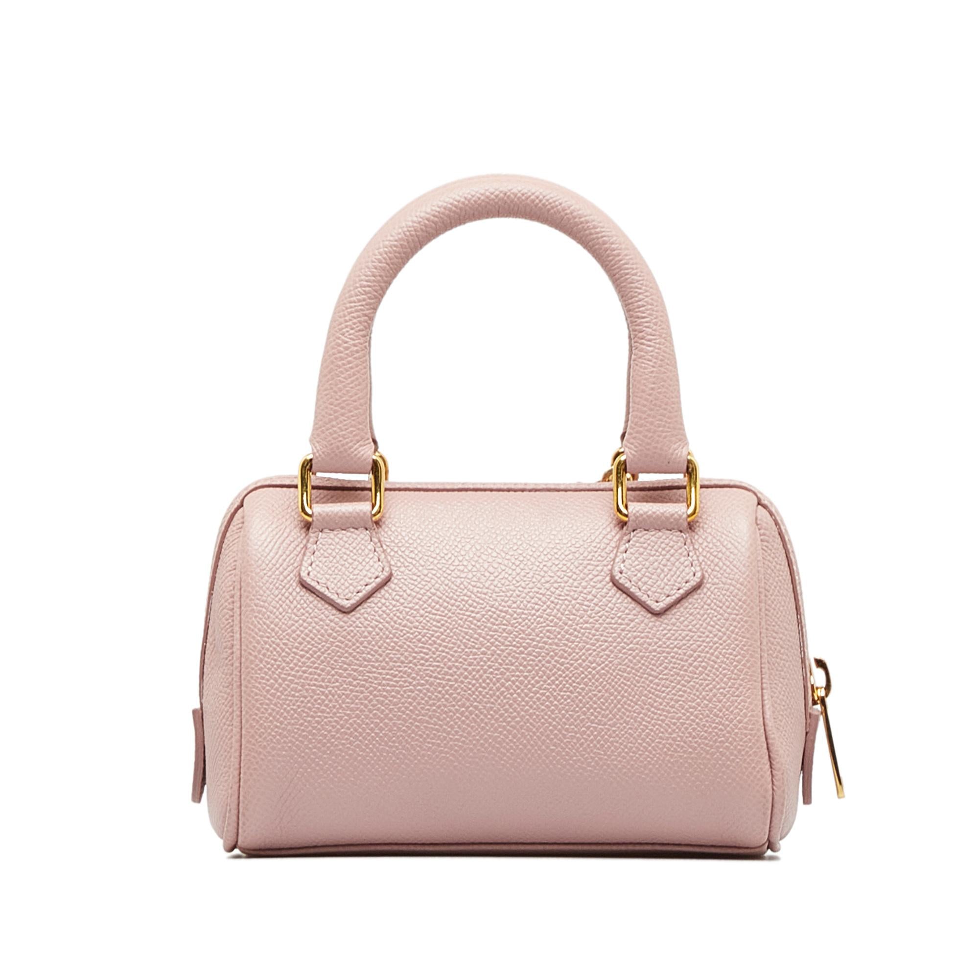 Celine Mini Grained Leather Chain Boston