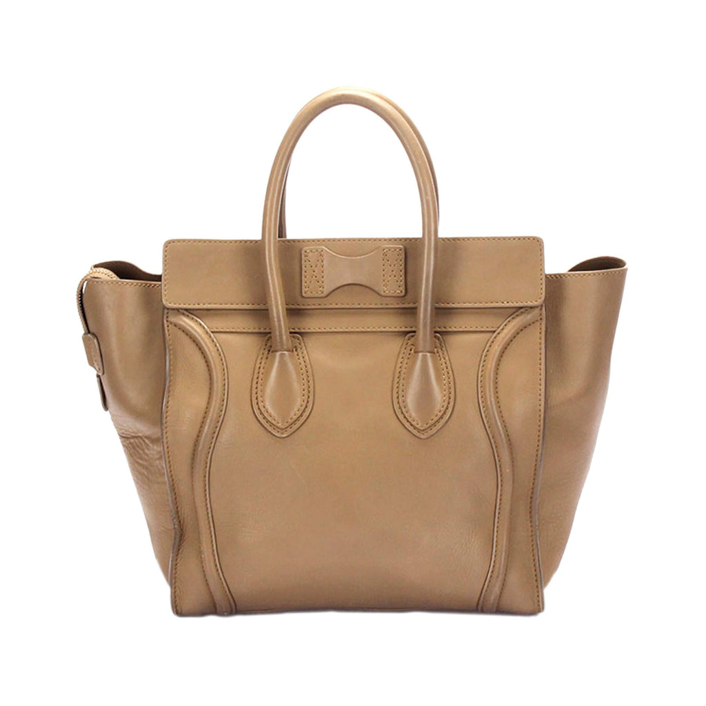 Celine Mini Luggage Leather Tote Bag (SHG-t5F2Hb)