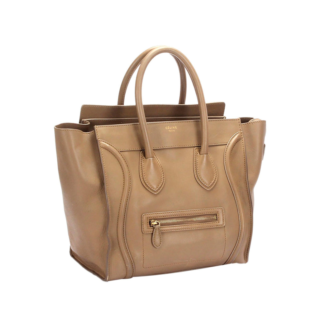 Celine Mini Luggage Leather Tote Bag (SHG-t5F2Hb)