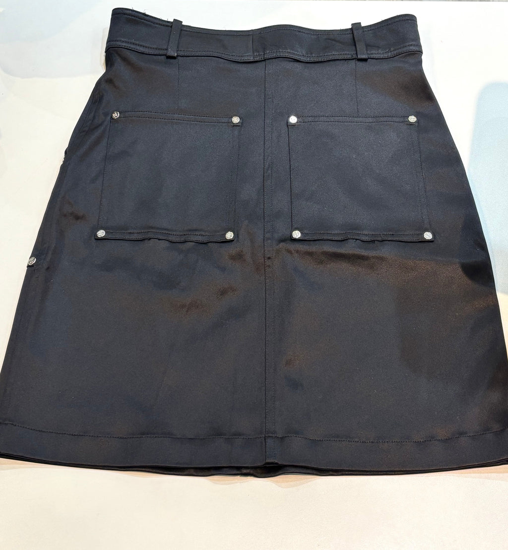CÉLINE SILK NYLON BLEND MINI SKIRT
