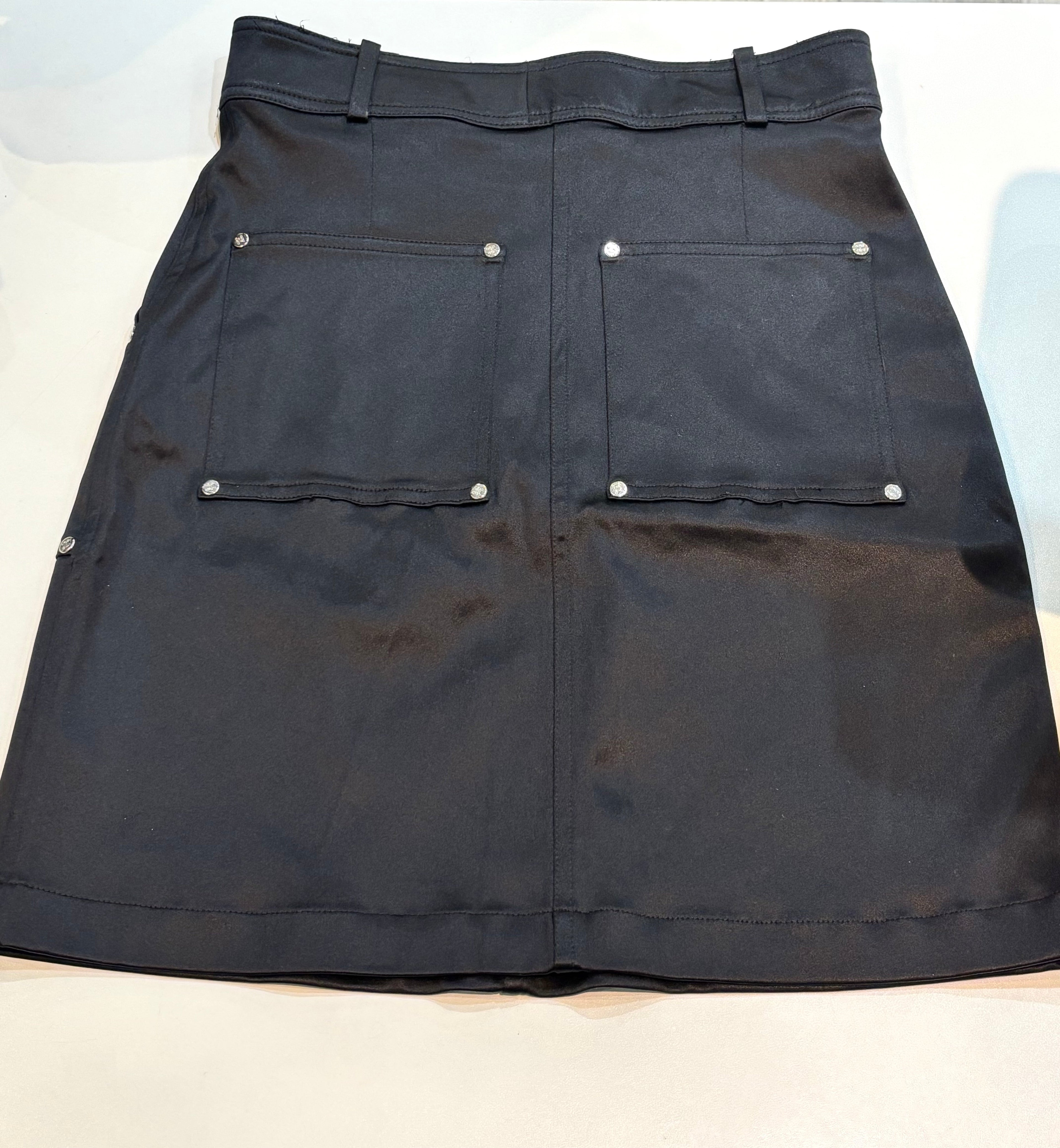 CÉLINE SILK NYLON BLEND MINI SKIRT
