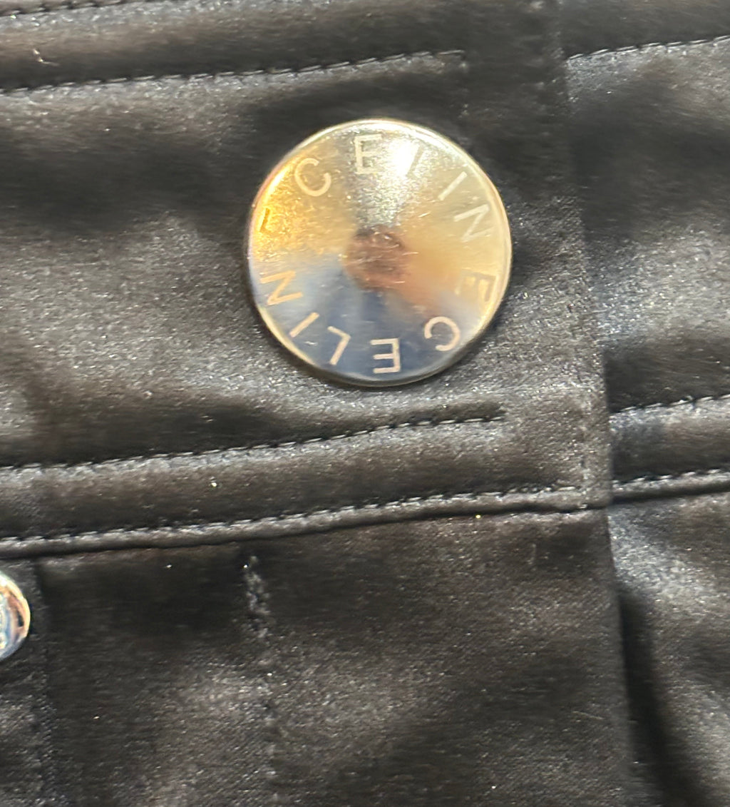 CÉLINE SILK NYLON BLEND MINI SKIRT