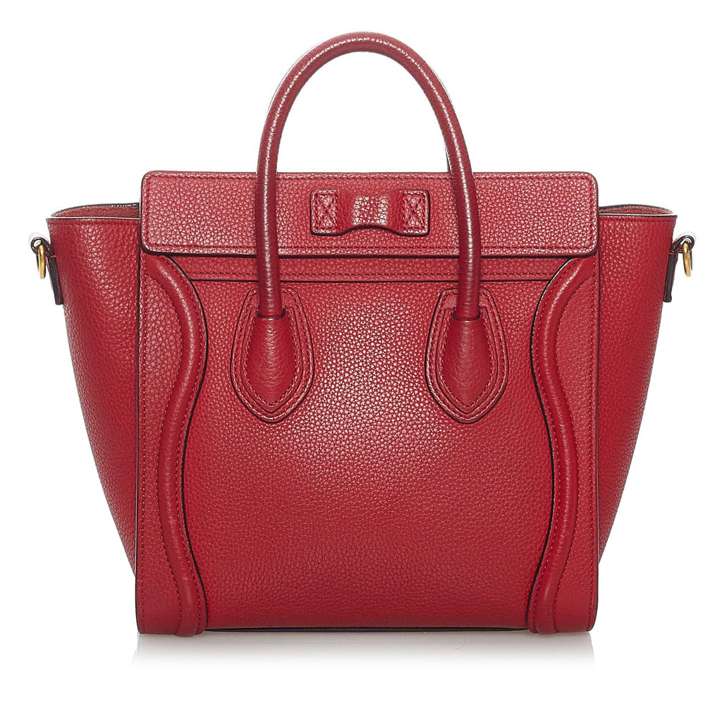Celine Nano Luggage Leather Satchel (SHG-30150)