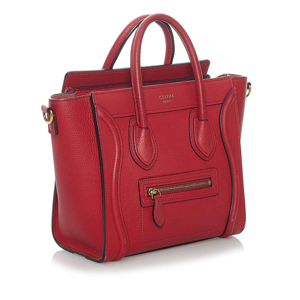 Celine Nano Luggage Leather Satchel (SHG-30150)