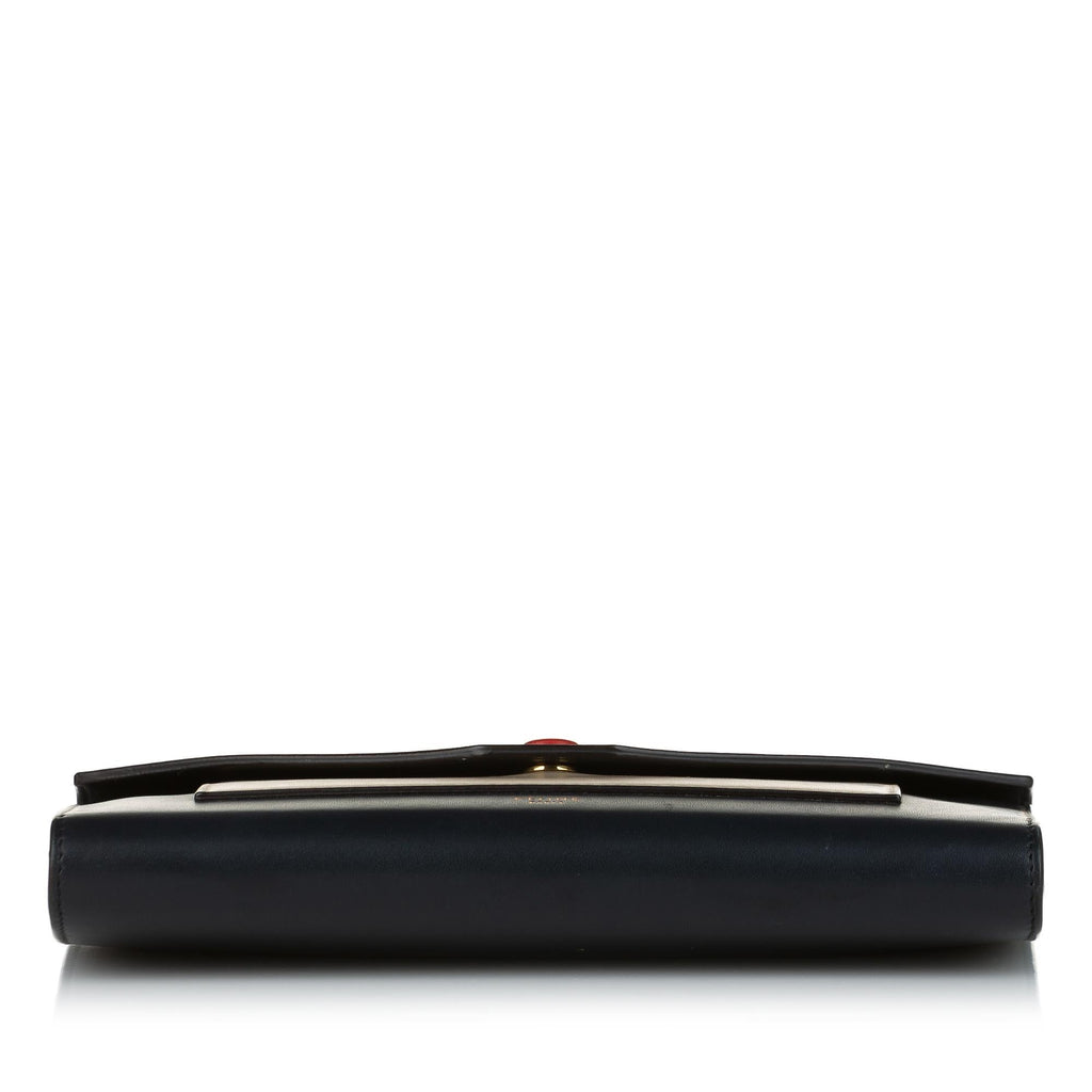 Celine Pocket Envelope Leather Wallet on Chain (SHG-33180)