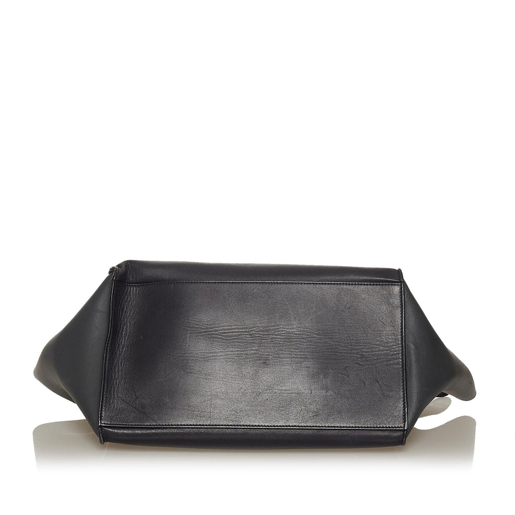 Celine Trapeze Tricolor Leather Satchel (SHG-28899)