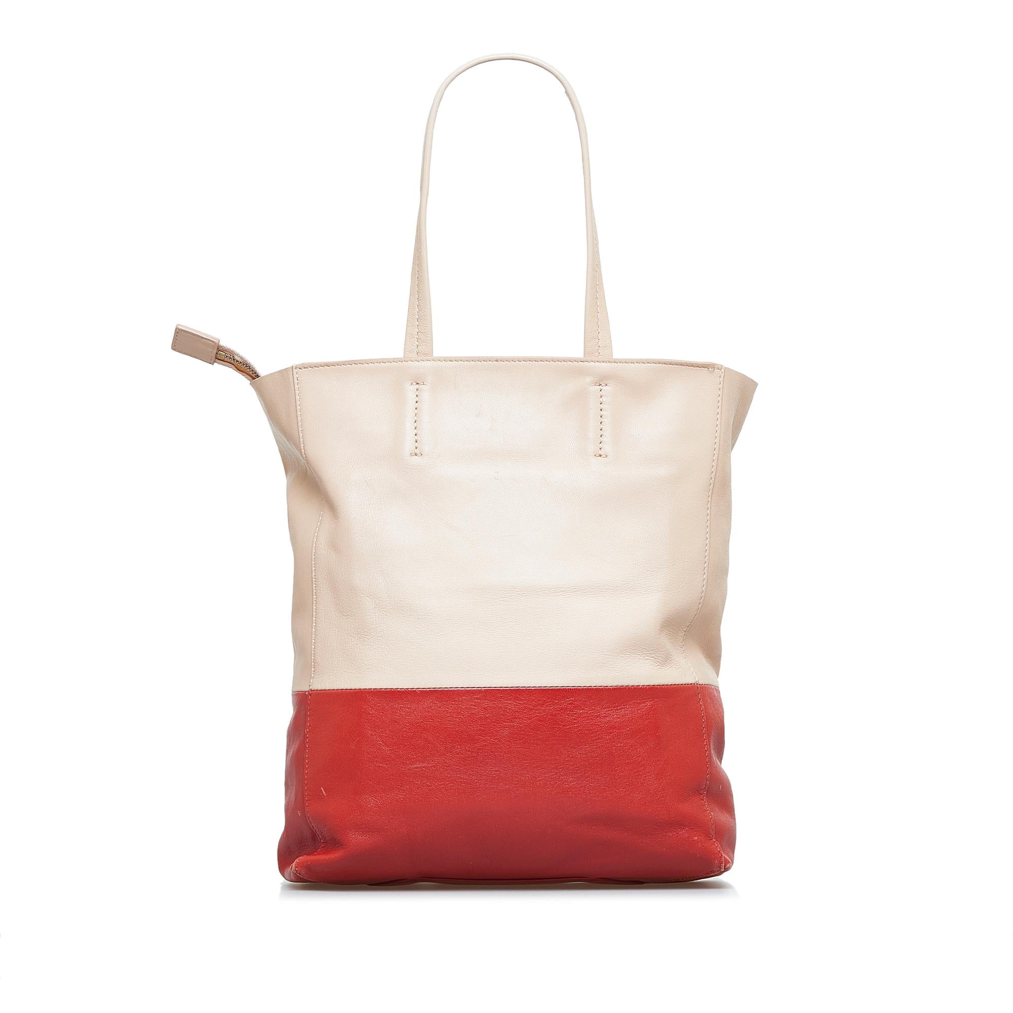 Celine Vertical Cabas Bicolor Tote Bag (SHG-DM2TC7)
