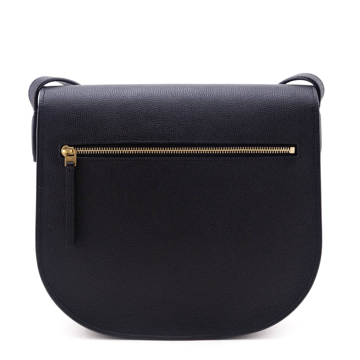 Celine Black Grained Calfskin Medium Trotteur Bag