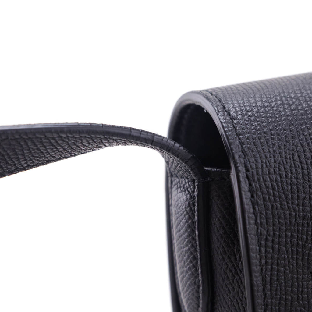 Celine Black Grained Calfskin Medium Trotteur Bag