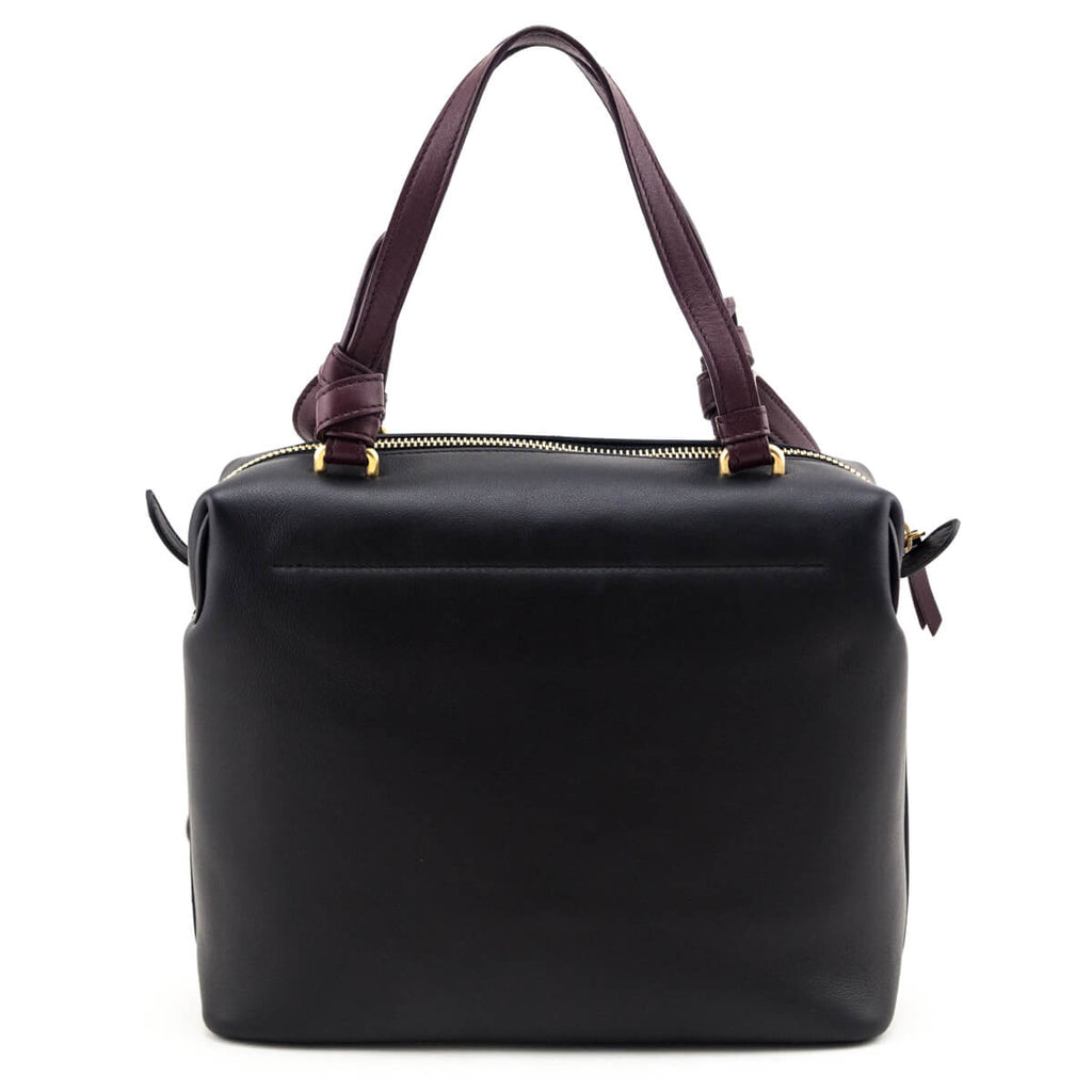 Celine Black Lambskin Small Soft Cube Satchel
