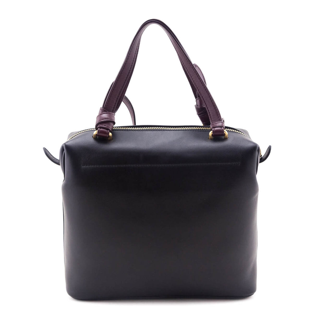 Celine Black Lambskin Small Soft Cube Satchel