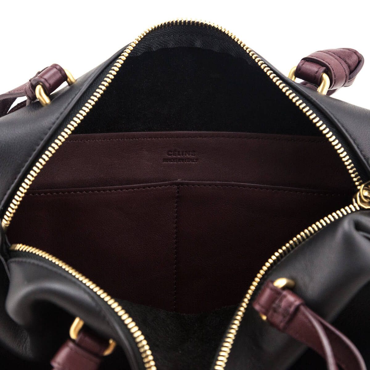 Celine Black Lambskin Small Soft Cube Satchel