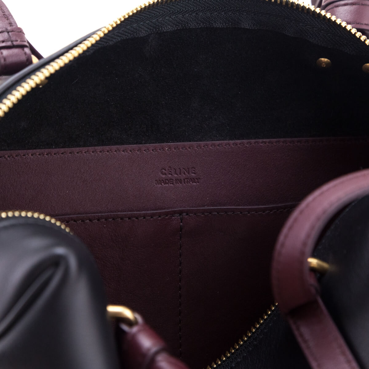 Celine Black Lambskin Small Soft Cube Satchel